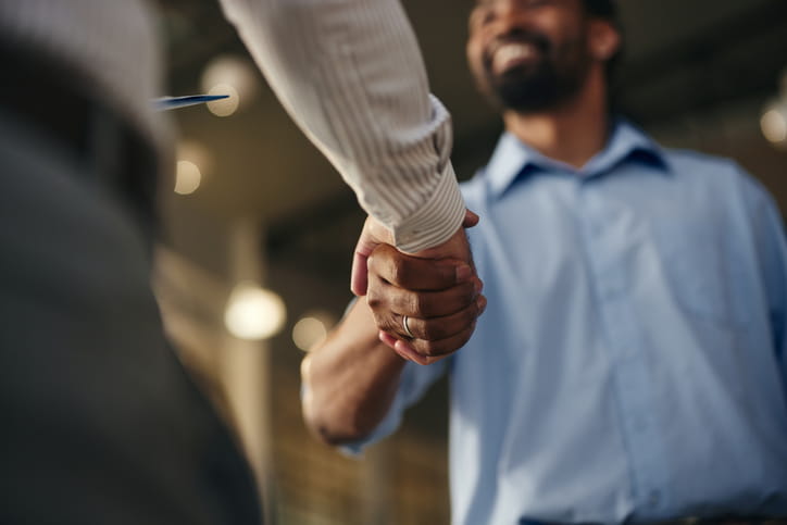 businessmen shaking hands
